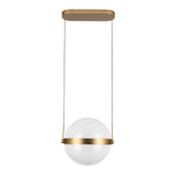 Pisces Pendant Light Brushed Gold Light Guide By Kuzco