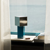 Pivot Portable Lamp Blue Silver By And Tradition Lifestyle View