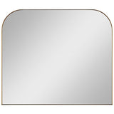 Planer Mirror Medium Burnished Brass By Generation Lighting - Front View1