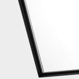 Planer Mirror Medium Midnight Black By Generation Lighting - Detailed View