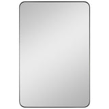 Planer Mirror Small Midnight Black By Generation Lighting - Front View1