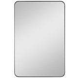 Planer Mirror Small Midnight Black By Generation Lighting