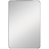 Planer Mirror Small Polished Nickel By Generation Lighting - Front View1