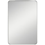 Planer Mirror Small Polished Nickel By Generation Lighting - Front View