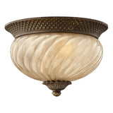 Plantation Small Flush Mount - Pearl Bronze - by Hinkley