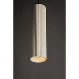 Pleat LED Plaster Pendant by ET2 - Black