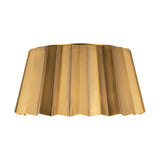 Plisse Flush Mount — Aged Gold