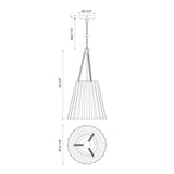 Plisse Pendant — Pendant