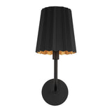 Plisse Wall Sconce — Matte Black