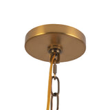 Plisse White Shade Chandelier — Chandelier
