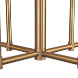 Plisse White Shade Chandelier — Chandelier