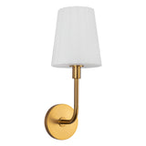 Plisse White Shade Wall Sconce — Wall Sconce
