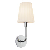 Plisse White Shade Wall Sconce — Wall Sconce