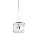 Plot Pendant Light by Vistosi, Color: Crystal/Brass, ,| Casa Di Luce Lighting
