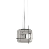 Plot Pendant Light by Vistosi, Color: Smoky/Black, ,| Casa Di Luce Lighting