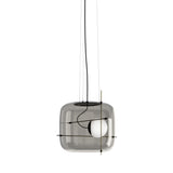 Plot Pendant Light by Vistosi, Color: Smoky/Brass, ,| Casa Di Luce Lighting