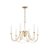 Plumette Chandelier Gold Leaf by Maxim Lighting