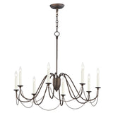 Plumette Chandelier Chestnut Bronze by Maxim Lighting