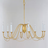 Plumette Chandelier Gold Leaf by Maxim Lighting