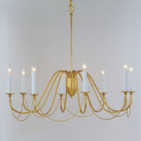 Plumette Chandelier Gold Leaf by Maxim Lighting