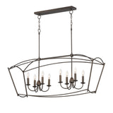 Plumette Linear Suspension Chestnut Bronze by Maxim Lighting
