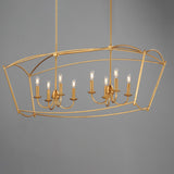 Plumette Linear Suspension Gold Leaf by Maxim Lighting
