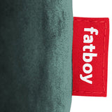 Point Recycled Velvet Pouf Ottoman Petrol By Fatboy Detailed View