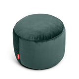 Point Recycled Velvet Pouf Ottoman Petrol By Fatboy