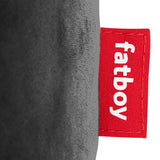 Point Recycled Velvet Pouf Ottoman Taupe By Fatboy Detaield View