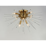 Polaris Flush Mount Satin Brass by Maxim Lighting