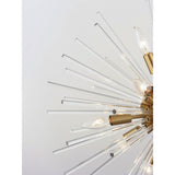 Polaris Flush Mount Satin Brass by Maxim Lighting