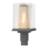 Polaris Outdoor Post Lantern in Coastal Natural Iron, Coastal Gold by Hubbardton Forge