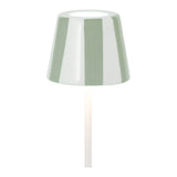 Poldina Micro Lido Lampshade by Zafferano, Sage Stripes