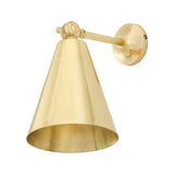 Polished Brass Moya Adjustable Brass Wall Light by Mullan Lighting