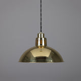 Polished Brass Paris Industrial Brass Pendant by Mullan Lighting