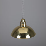 Polished Brass Paris Industrial Brass Pendant by Mullan Lighting