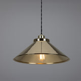 Polished Brass Rio Vintage Modern Brass Pendant Light by Mullan Lighting