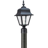 Polycarbonate Outdoor Wall Lantern — 18 Inch, Black