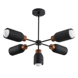 Pompeii Chandelier Lava / Black by Maxim Lighting