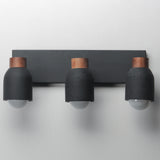 Pompeii Vanity Light Lava Black By Maxim Lighting - Front View