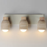 Pompeii Vanity Light Travertin Oyster By Maxim Lighting - With Light