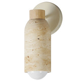 Pompeii Wall Sconce Travertine Oyster By Maxim Lighting