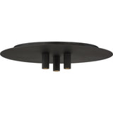 Ponte Flushmount — Nightshade Black, 3000K 120V