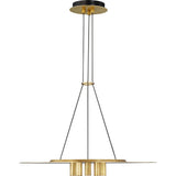 Ponte Pendant — Hand Rubbed Antique Brass, 3000K 120V