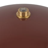 Poppy Battery Table Lamp Burgundy By Alora - Detailed View