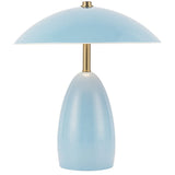Poppy Battery Table Lamp Cerulean By Alora