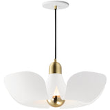 Poppy Pendant Light Medium-2 White Satin Brass By Maxim Lighting