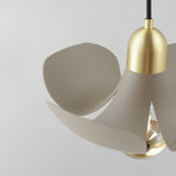 Poppy Pendant Light Small Silver Gold Satin Brass By Maxim Lighting Detailed View