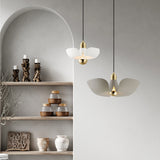 Poppy Pendant Light Small White Satin Brass By Maxim Lighting Lifestyle View