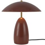 Poppy Table Lamp Burgundy By Alora